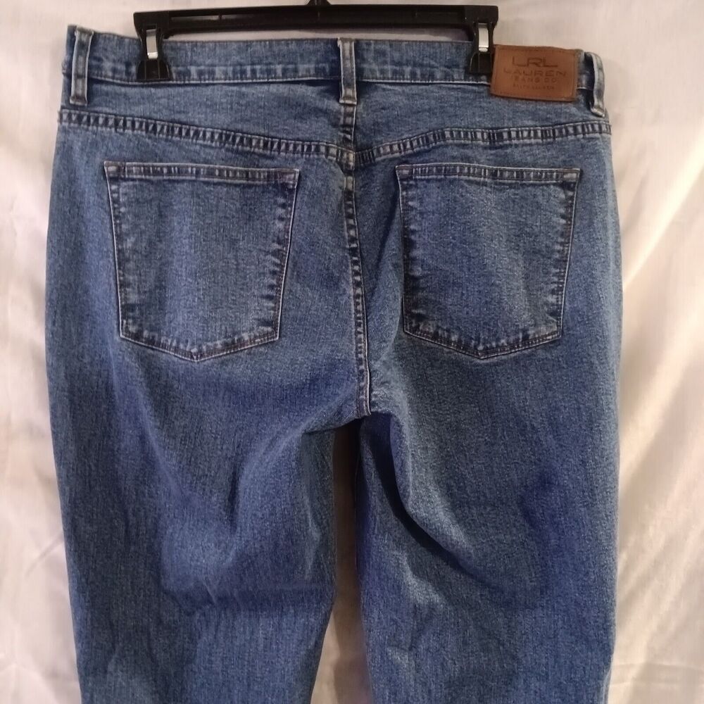 Lauren Ralph Lauren Jeans Company Denim Blue Jeans Women’s Size 12 Straight Leg - Picture 3 of 7